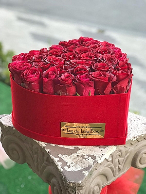 Kalp Kutuda 40 Krmz Gl